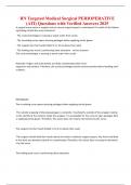 RN Targeted Medical Surgical PERIOPERATIVE  &lpar;ATI&rpar; Questions with Verified Answers 2025