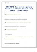 IMED1004 Questions and Correct Answers&sol; Latest Update &sol; Already Graded