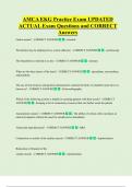 AMCA EKG Practice Exam UPDATED  ACTUAL Exam Questions and CORRECT  Answers 