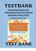 Test Bank For Philosophies and Theories for Advanced Nursing Practice 3rd Edition All Chapters &vert;A&plus; ULTIMATE GUIDE 2022