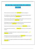 NTR 306 FINAL EXAM QUESTIONS WITH COMPLETE SOLUTIONS