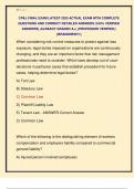 CP&L FINAL EXAM LATEST 2025 ACTUAL EXAM WITH COMPLETE  QUESTIONS AND CORRECT DETAILED ANSWERS &lpar;100&percnt; VERIFIED  ANSWERS&rpar; &vert;ALREADY GRADED A&plus;&vert; &vert;&vert;PROFESSOR VERIFIED&vert;&vert;  &vert;&vert;BRANDNEW&excl;&excl;&excl;&vert;&vert; 