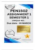 PEN1502 Assignment 1 &lpar;COMPLETE ANSWERS&rpar; Semester 1 2025 - DUE 19 March 2025