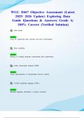 WGU D467 Objective Assessment &lpar;Latest 2025&sol; 2026 Update&rpar; Exploring Data Guide &vert;Questions & Answers&vert; Grade A&vert; 100&percnt; Correct &lpar;Verified Solution&rpar;
