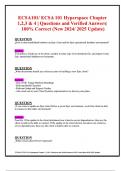 ECSA101 ECSA 101 Hyperspace Chapter 1&comma;2&comma;3 & 4  Questions and Verified Answers 100&percnt; Correct &lpar;New 2024 2025 Update&rpar;