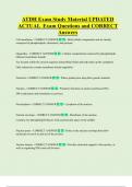 ATDH Exam Study Material UPDATED  ACTUAL  Exam Questions and CORRECT  Answers 
