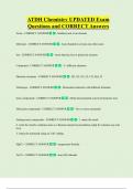 ATDH  Bundled Exam Questions WITH  CORRECT Answers