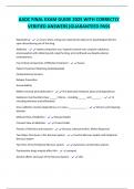 AADC Latest Practice Questions 2025 &vert; Verified and Graded A&plus;