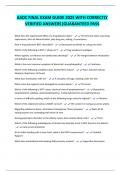 AADC Comprehensive Exam Study Guide 2025 &vert; Pass Guaranteed &vert; Verified Content