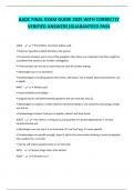 AADC Updated Final Prep 2025&sol;26 &vert; Correct Answers Included &vert; A&plus; Score