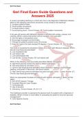 Geri Final Exam Guide Questions and Answers 2025