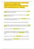 UST ABSN PATHOPHARMACOLOGY 1 EXAM TESTED QUESTIONS WITH ANSWERS 100&percnt; VERIFIED&sol;CONFIRMED GET IT CORRECT 2024&sol;2025 LATEST UPDATED BEST RATED A&plus; FOR PASS