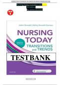 TEST BANK FOR Nursing Today&colon; Transition and Trends 9th Edition by JoAnn Zerwekh & Ashley Zerwekh Garneau &comma; ISBN&colon; 9780323401685 &vert;All Chapters Covered&vert; Guide A&plus;