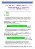 NUR2092 HEALTH ASSESSMENT EXAM 2 QUIZ BANK QUESTIONS AND ANSWERS WITH RATIONALE&period;pdf