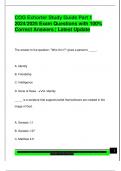 COG Exhorter Study Guide Part 1  2024&sol;2025 Exam Questions with 100&percnt;  Correct Answers &vert; Latest Update