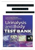 TEST BANK For Urinalysis and Body Fluids&comma; 7th Edition by Strasinger &vert; Verified Chapters 1 - 17 &vert; Complete Newest Version