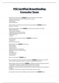 PCE Certified Breastfeeding Counselor Exam
