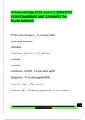 Pharmacology 5334 Exam 1 2024&sol;2025  Exam Questions and Answers &vert; A&plus;  Score Assured 
