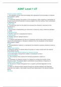 ASNT Level 1 UT questions and Detailed correct answers 100&percnt; 2025