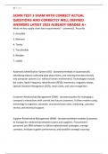 SCMN TEST 3 EXAM WITH CORRECT ACTUAL QUESTIONS AND CORRECTLY WELL DEFINED ANSWERS LATEST 2025 ALREADY GRADED A&plus;