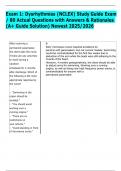Exam 1&colon; Dysrhythmias &lpar;NCLEX&rpar; Study Guide Exam  &sol; 80 Actual Questions with Answers & Rationales  &lpar;A&plus; Guide Solution&rpar; Newest 2025&sol;2026