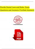 Florida Dental Laws and Rules  Exam Questions and Answers &lpar;Verified Answers&rpar; 2025
