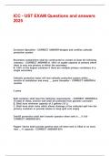 ICC - UST EXAM Questions and answers 2025&period;