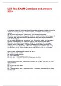 UST Test EXAM Questions and answers 2025&period;