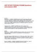 UST STUDY FOR MLO EXAM Questions and answers 2025&period;