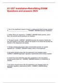 U1 UST Installation-Retrofitting EXAM Questions and answers 2025&period;