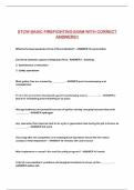 STCW BASIC FIREFIGHTING EXAM WITH CORRECT ANSWERS&excl;&excl;