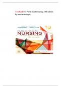Test Bank For Public health nursing 10th edition by marcia stanhope&period;