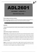 ADL2601 Assignment 1 &lpar;COMPLETE ANSWERS&rpar; Semester 1 2025 - DUE March 2025&period;