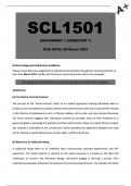 SCL1501 Assignment 1 &lpar;COMPLETE ANSWERS&rpar; Semester 1 2025 &lpar;807873 &rpar; - DUE 28 March 2025&period;