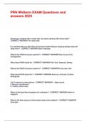 PRN Midterm EXAM Questions and answers 2025&period;