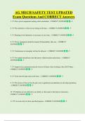 Ag Mech  Bundled Exam Questions WITH  CORRECT Answers