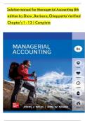 Solution Manual for Managerial Accounting&comma; 8th edition by John Wild&comma; ken Shaw&comma; Barbara Chiappetta&comma; Verified Chapters 1 - 13&comma; Complete Newest Version