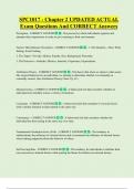 SPC1017 - Chapter 2 UPDATED ACTUAL  Exam Questions And CORRECT Answers 