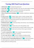 Nursing 1002 Final Exam Questions And Answer Complete Study Solutions&lpar;2025&sol;2026&rpar;