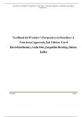 Test Bank For Wardlaw's Perspectives in Nutrition&comma; 12th Edition&comma;by Carol Byrd-Bredbenner&comma; Jacqueline Berning&comma; Danita Kelley Chapter 1-18