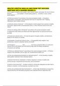 HEALTHY LIFESTYLE HOSA ALL QUIZ EXAM TEST 2025&sol;2026 QUESTIONS WITH ANSWERS GRADED A&plus;