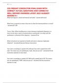 CXS FREIGHT CONDUCTOR FINAL EXAM WITH CORRECT ACTUAL QUESTIONS AND CORRECTLY WELL DEFINED ANSWERS LATEST 2025 ALREADY GRADED A&plus;