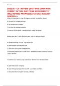 SAGE 50 &ndash; CH 1 REVIEW QUESTIONS EXAM WITH CORRECT ACTUAL QUESTIONS AND CORRECTLY WELL DEFINED ANSWERS LATEST 2025 ALREADY GRADED A&plus;