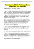 Assessment 2 NHS Pathways Exam Questions and Answers
