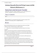 Solution and Answer Guide Electrical Wiring Commercial 18th Edition by Phil Simmons&comma; Ray C&period; Mullin&comma; Mark Ode Complete Newest Edition Instant Download