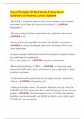 Texas Principles Of Real Estate II Final Exam&colon;  Questions & Answers&colon; Latest Updated