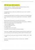 INP 402 Exam 2025 Graded A&plus;