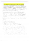 INP 402 Review Questions with Correct Answers
