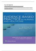 FULL TEST BANK FOR EVIDENCE-BASED PRACTICE IN NURSING & HEALTHCARE 4TH EDITION BY BERNADETTE MAZUREK MELNYK PHD RN CPNP&sol;PMHNP FNAP &lpar;AUTHOR&rpar;&comma; ELLEN FINEOUT-OVERHOLT PHD RN FNAP FAAN &lpar;AUTHOR&rpar;