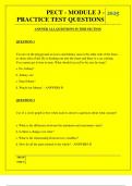  PECT - MODULE 3 - PRACTICE TEST QUESTIONS QUESTIONS AND ANSWERS 2025